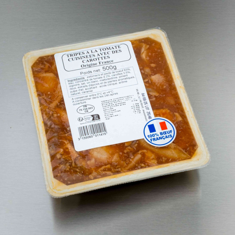 Tripes à la tomate 500 g | Calidel Pro Tripes à la tomate 500 g | Calidel Pro