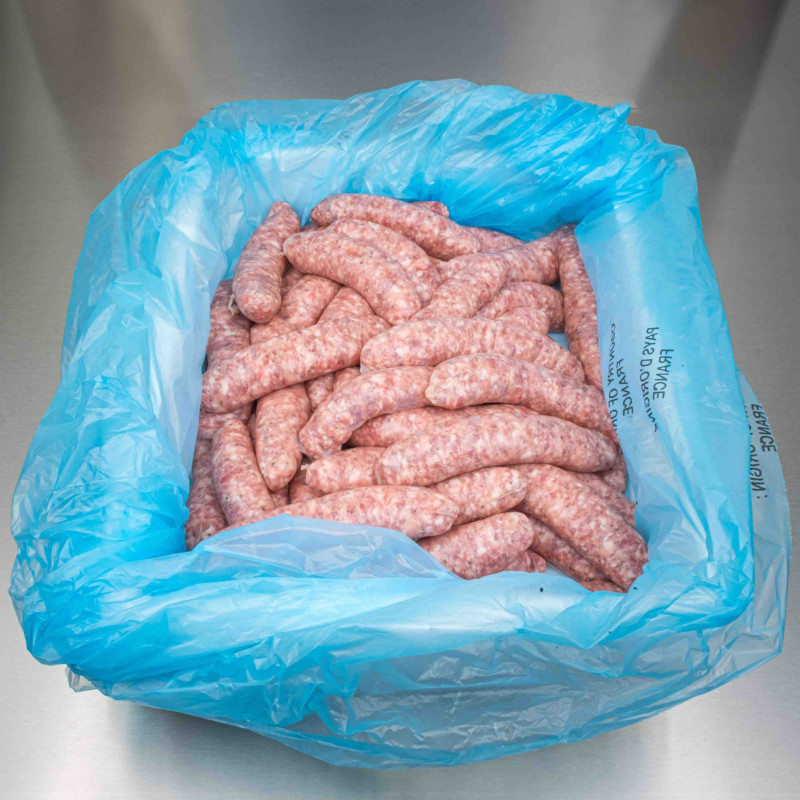 Saucisses de porc 5 kg (40 saucisses env.) | Calidel Pro Saucisses de porc 5 kg (40 saucisses env.) | Calidel Pro