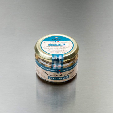 Terrine de canard au poivre vert 175 g