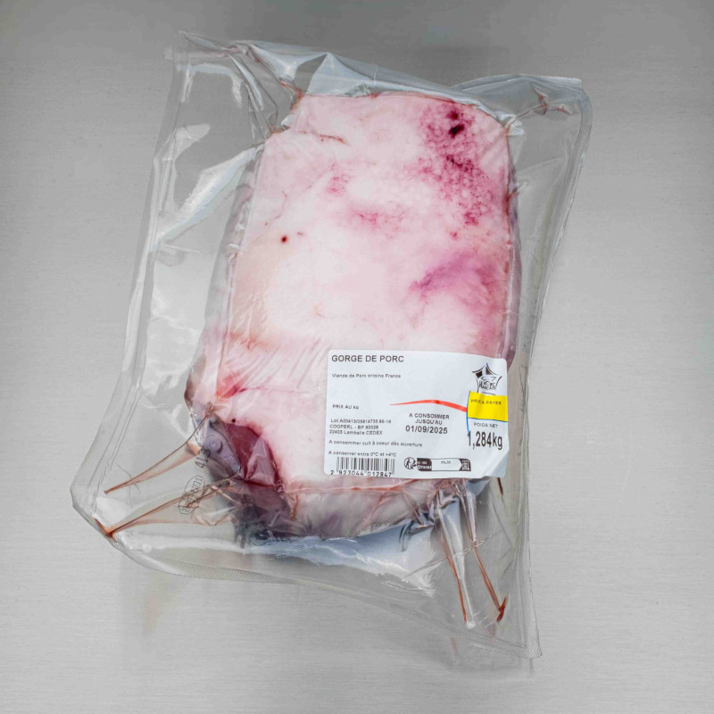 Gorge de porc sans couenne 1kg300 env. | Calidel Pro Gorge de porc sans couenne 1kg300 env. | Calidel Pro