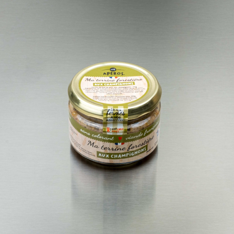 Terrine foresti&egrave;re aux champignons 175 g | Calidel Pro