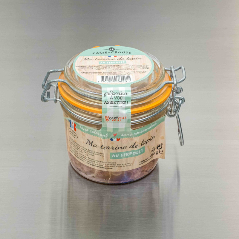 Terrine de lapin au serpolet 280 g | Calidel Pro Terrine de lapin au serpolet 280 g | Calidel Pro