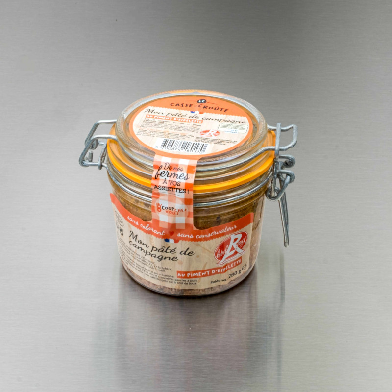 Terrine de campagne au piment d'Espelette 280 g | Calidel Pro