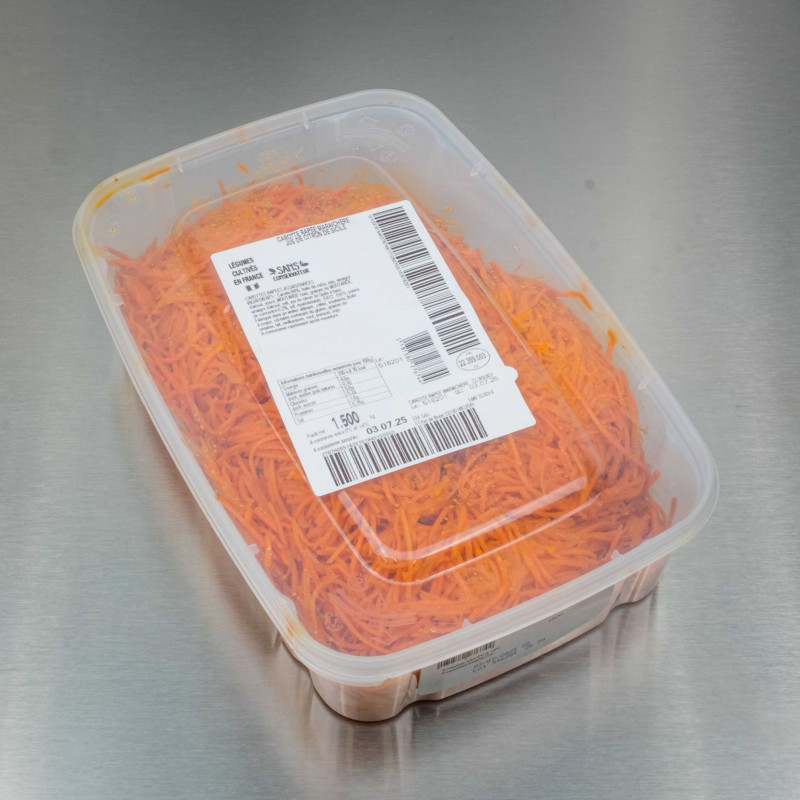 Carottes râpées 1kg500 | Calidel Pro Carottes râpées 1kg500 | Calidel Pro