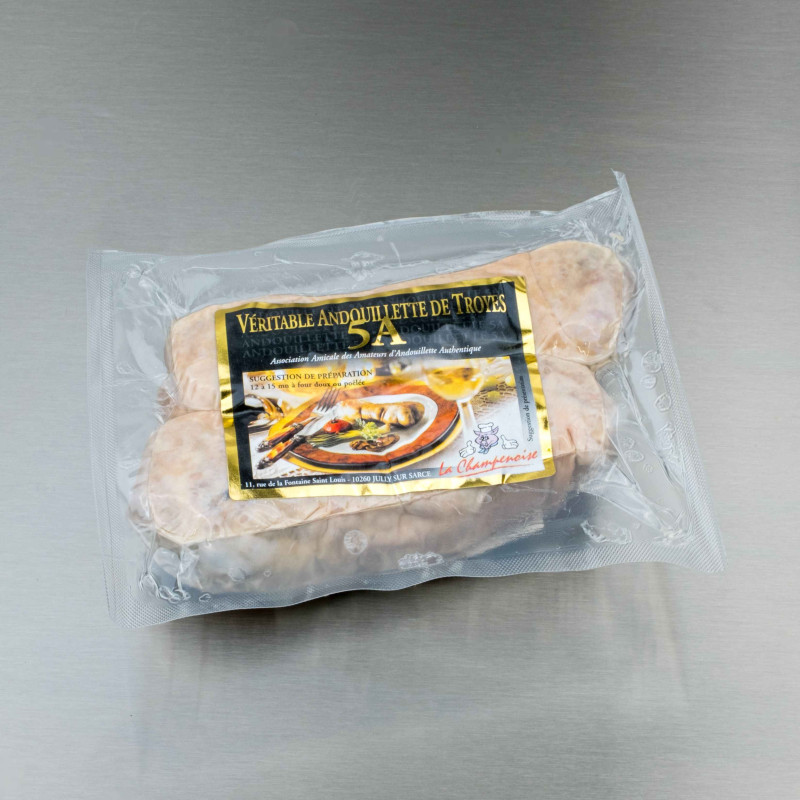 V&eacute;ritable andouillette de Troyes 420 g env. (2 andouillettes de 210 g) | Calidel Pro