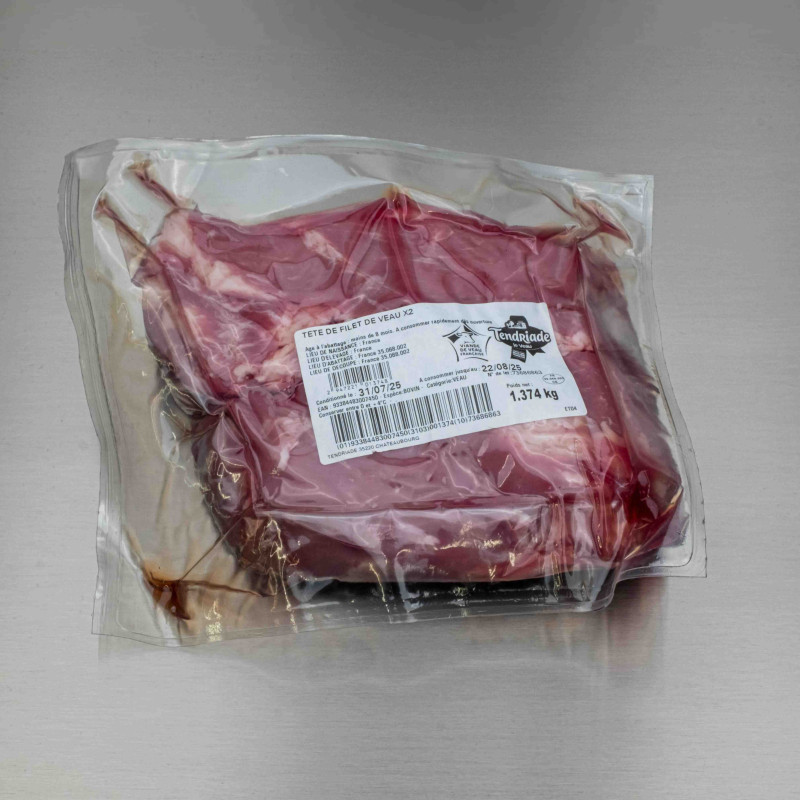 Tête de filet de veau 1kg400 env. (2 têtes) | Calidel Pro Tête de filet de veau 1kg400 env. (2 têtes) | Calidel Pro
