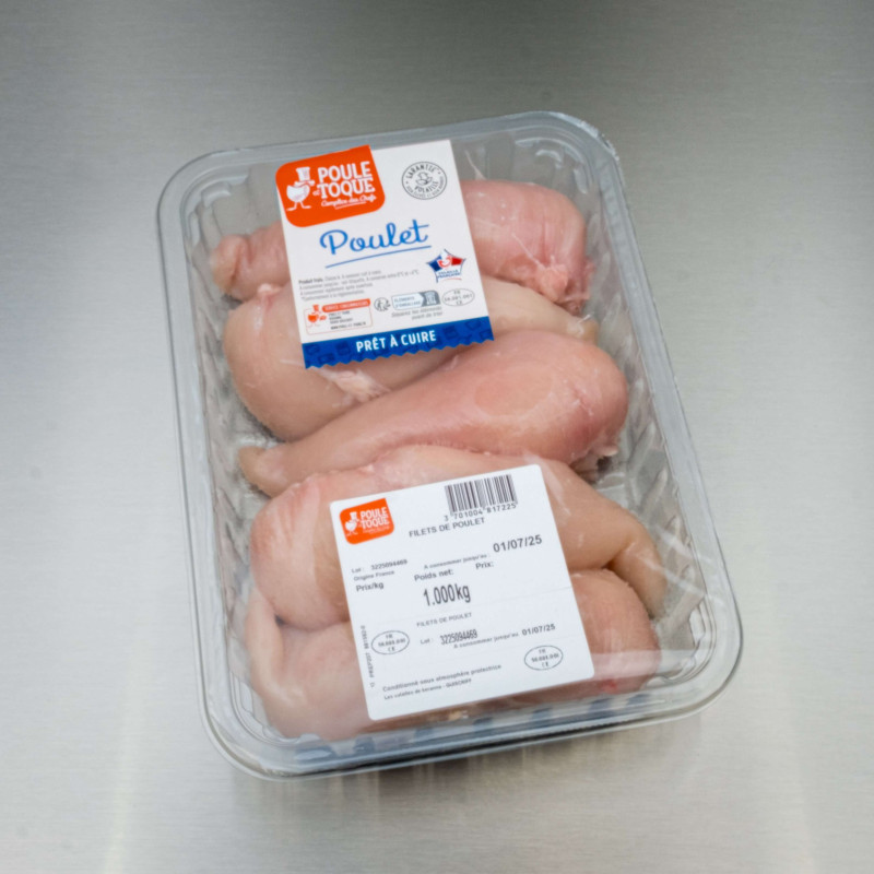 Filets de poulet blanc 1 kg | Calidel Pro Filets de poulet blanc 1 kg | Calidel Pro