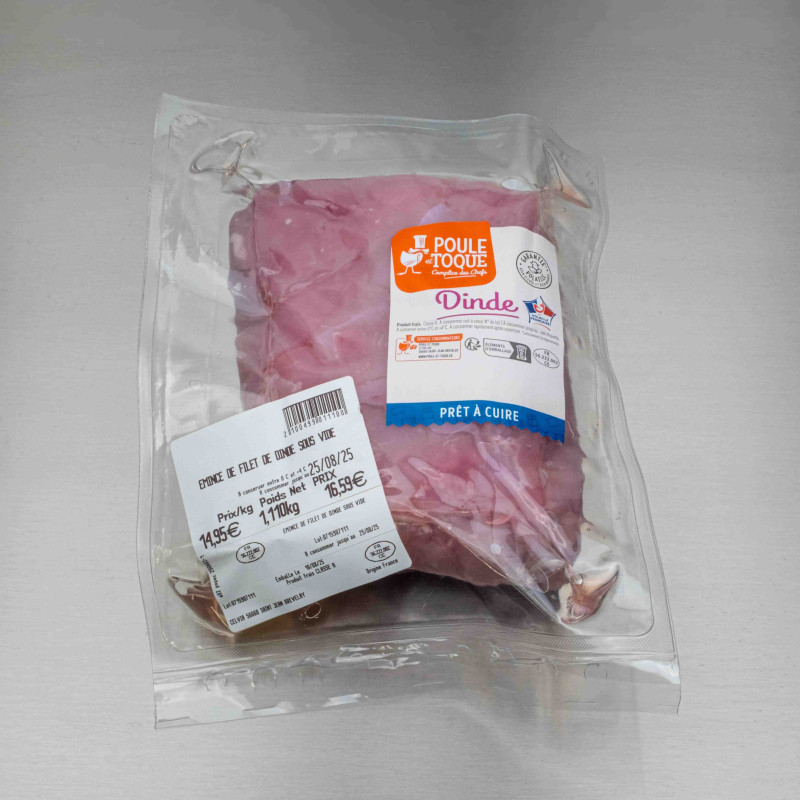 Émincé de filet de dinde nature 1 kg env. | Calidel Pro Émincé de filet de dinde nature 1 kg env. | Calidel Pro