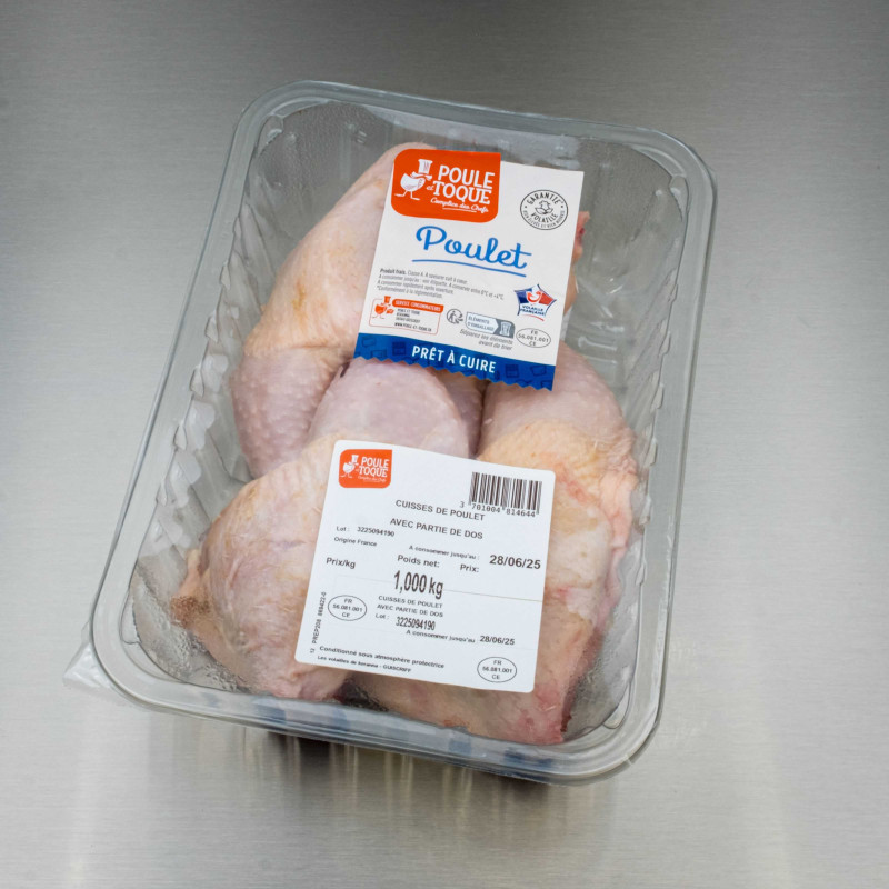 Cuisse de poulet avec dos 1 kg (env. 4 cuisses) | Calidel Pro Cuisse de poulet avec dos 1 kg (env. 4 cuisses) | Calidel Pro