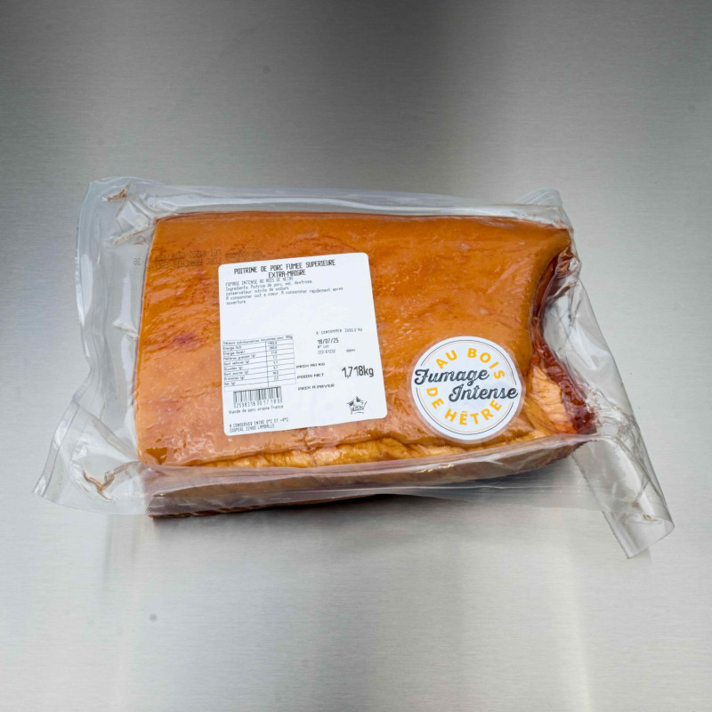 Poitrine de porc crue extra maigre fumée 1kg600 env. | Calidel Pro Poitrine de porc crue extra maigre fumée 1kg600 env. | Calidel Pro