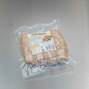 Andouillette pur porc &agrave; la moutarde 500 g (4 andouillettes de 125 g)