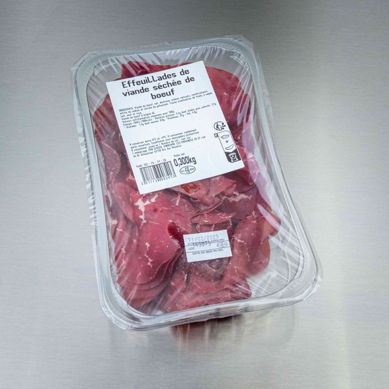 Effeuillades de viande séchée de bœuf 300 g | Calidel Pro Effeuillades de viande séchée de bœuf 300 g | Calidel Pro