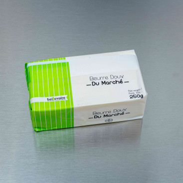 Beurre pasteuris&eacute; doux 250 g