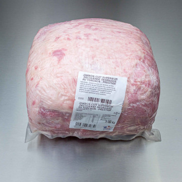 Jambon cuit supérieur découenné dégraissé torchon 7kg200 env.