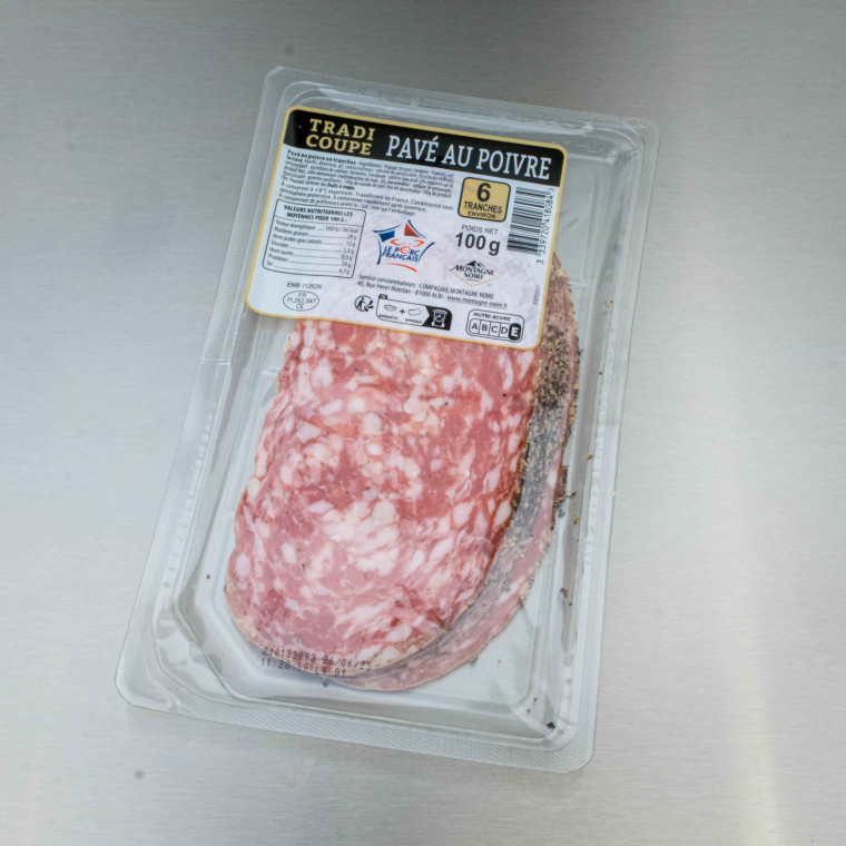 Pav&eacute; au poivre 10 tranches 80 g | Calidel Pro