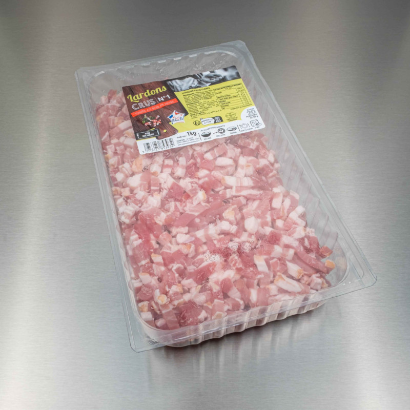 Lardons crus fumés 1 kg | Calidel Pro Lardons crus fumés 1 kg | Calidel Pro
