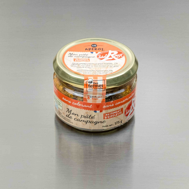 Terrine de campagne au piment d'Espelette 175 g | Calidel Pro Terrine de campagne au piment d'Espelette 175 g | Calidel Pro