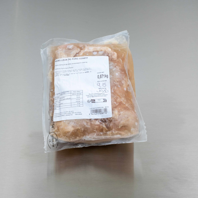 Moelleux de porc confit 1 kg env. | Calidel Pro